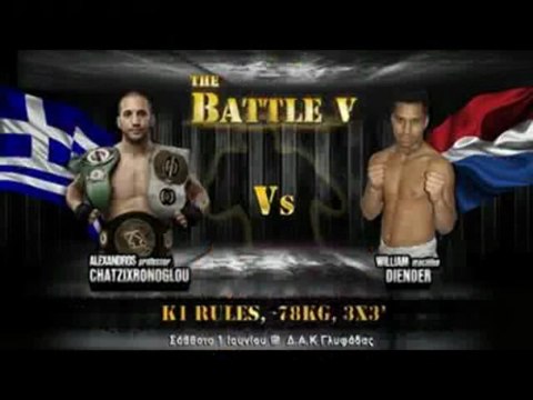 William Diender πριν το Battle 5