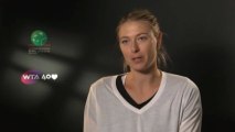 Roma - Sharapova, contenta con su tenis