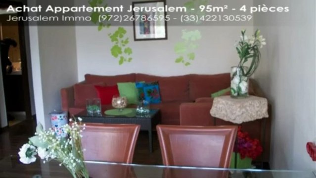 A vendre appartement familial 4 pièces à Baka, Jérusalem Immobilier