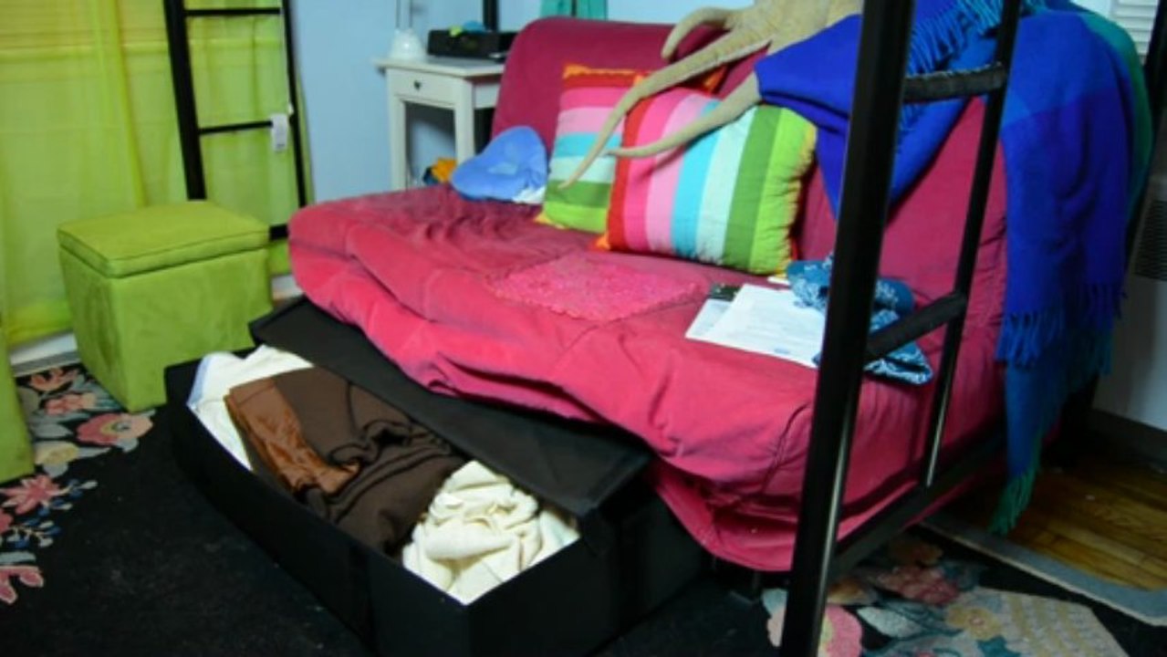 How to Make Extra Room Under a Dorm Bed _ Back to School_ Dorm Life