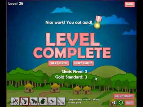 Hambo Walkthrough - Levels 21-36, All Gold