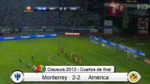 Monterrey 2-2 América Semifinal ida, Liga MX Clausura 2013