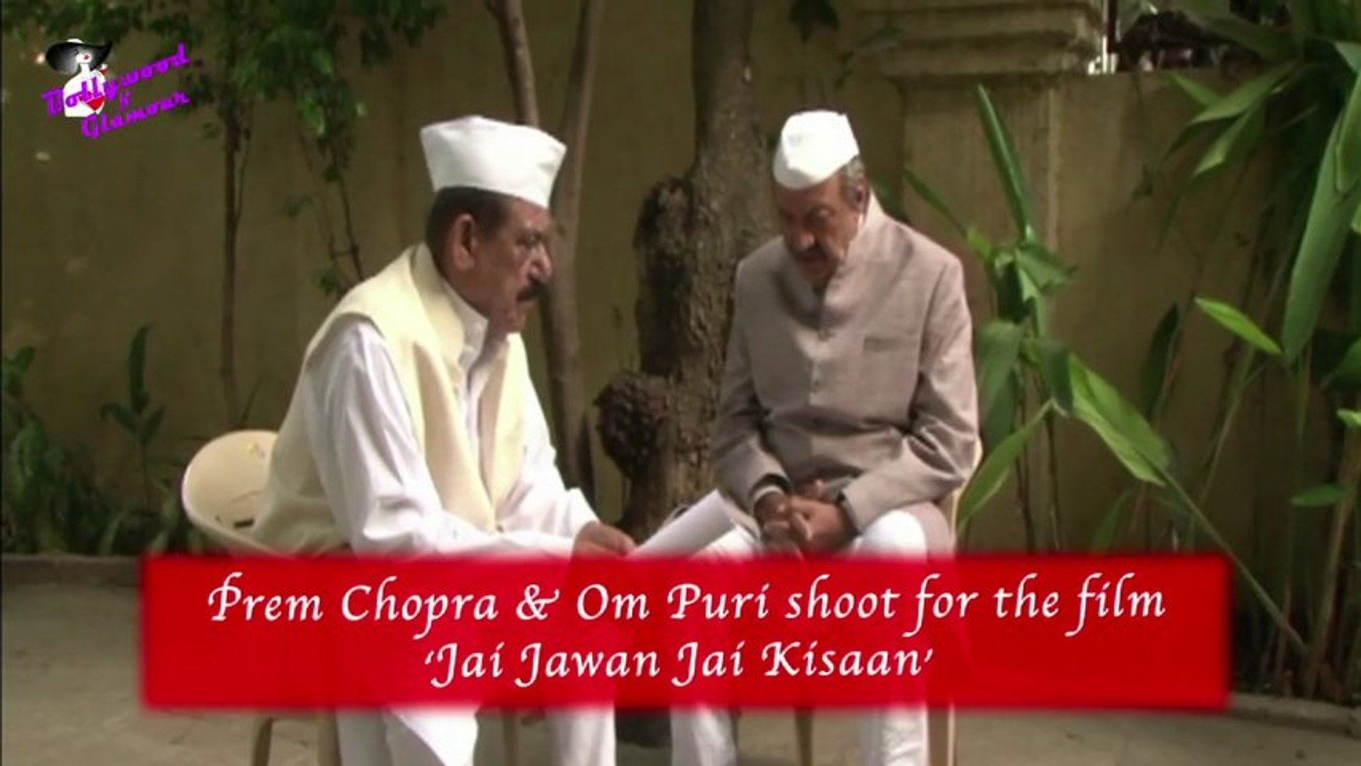 Prem Chopra Om Puri Shoot For The Film Jai Jawan Jai Kisaan