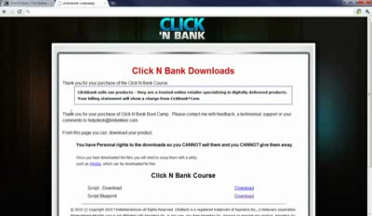 Click N Bank By Tim Bekker - Massive Conversions | Click N Bank By Tim Bekker - Massive Conversions
