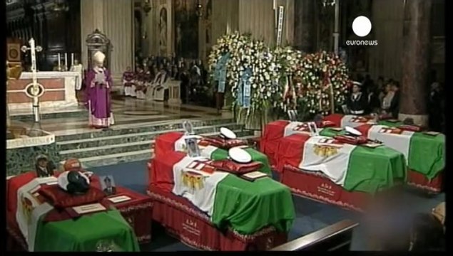 Genova: funerali delle vittime della Torre dei Piloti