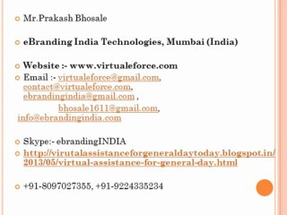 VIRTUAL ASSISTANCE FOR GENERAL DAY TODAY ADMINISTRATION