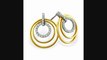 15ct Circle In Circle Diamond Earrings In 14k Two Tone Gold Review