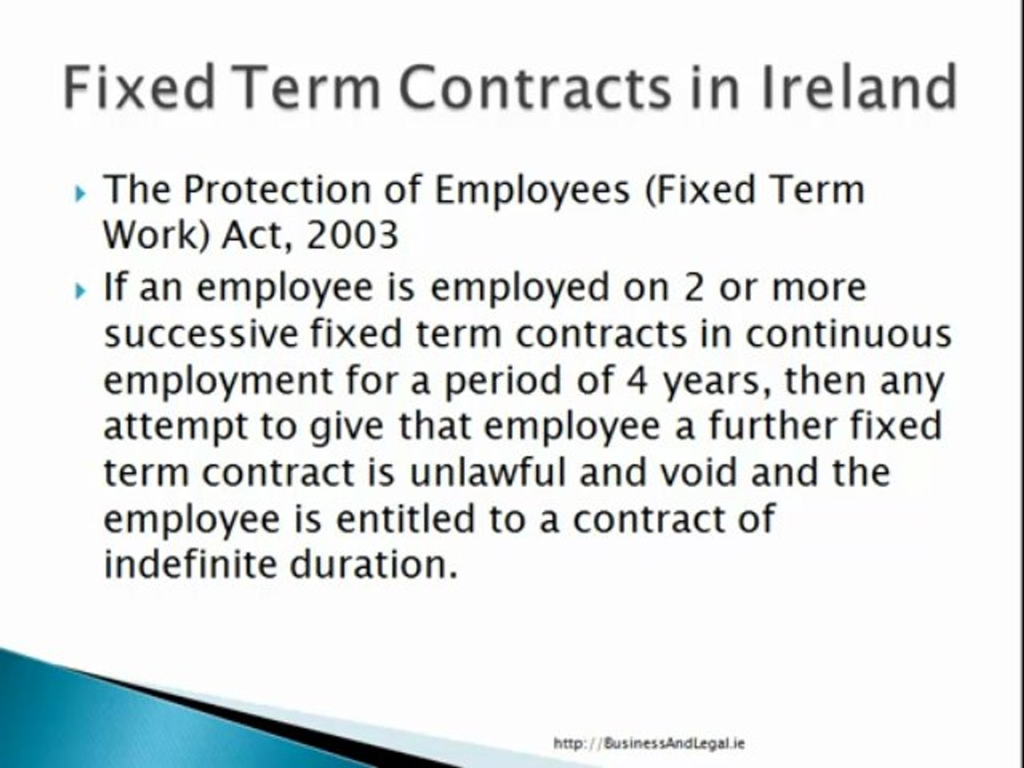 Are You Entitled to a Contract of Indefinite Duration? - video dailymotion