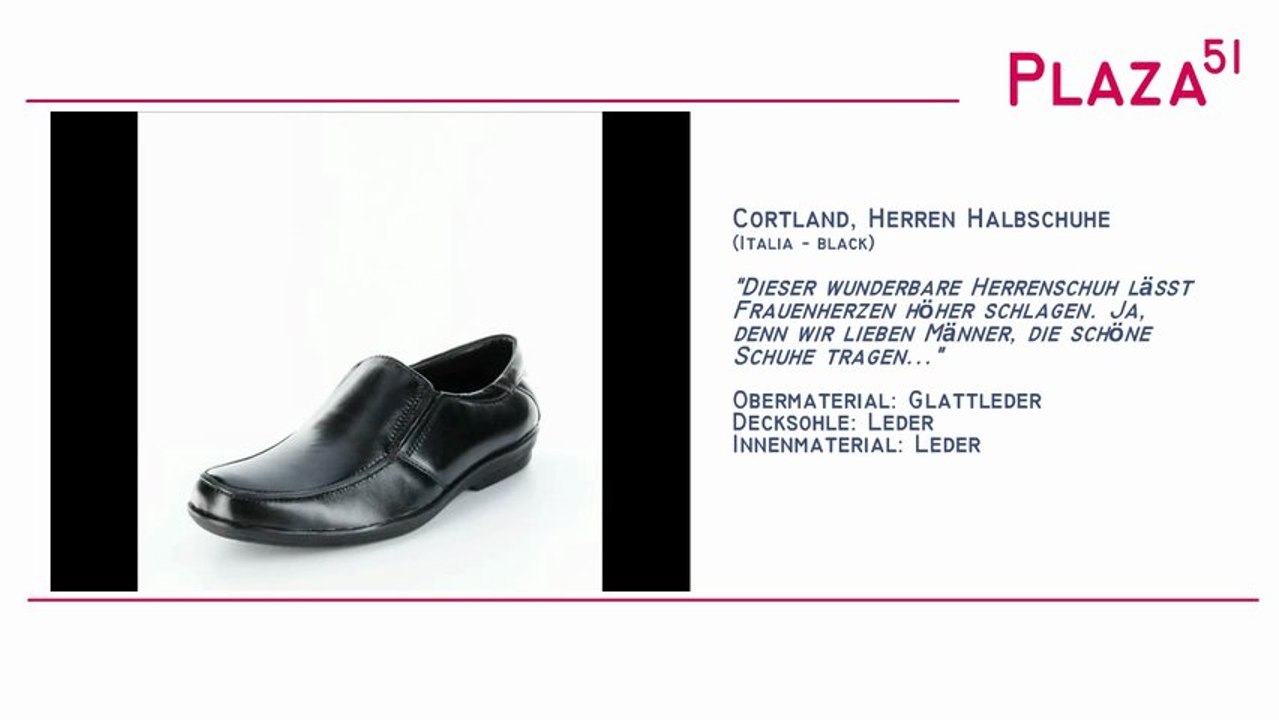 Neuvorstellung: Cortland Halbschuhe schwarz Lederdecksohle Lederfutter Herren Italia