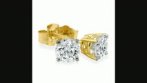1ct Fine Quality Diamond Stud Earrings In 14k Yellow Gold Review