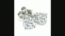 2ct Fine Quality Diamond Stud Earrings In 14k White Gold Review