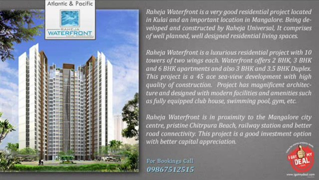 Raheja Waterfront Kulai @ +91 9769025551