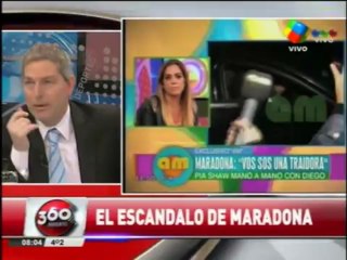 Maradona es un negro con plata, sugun Dente