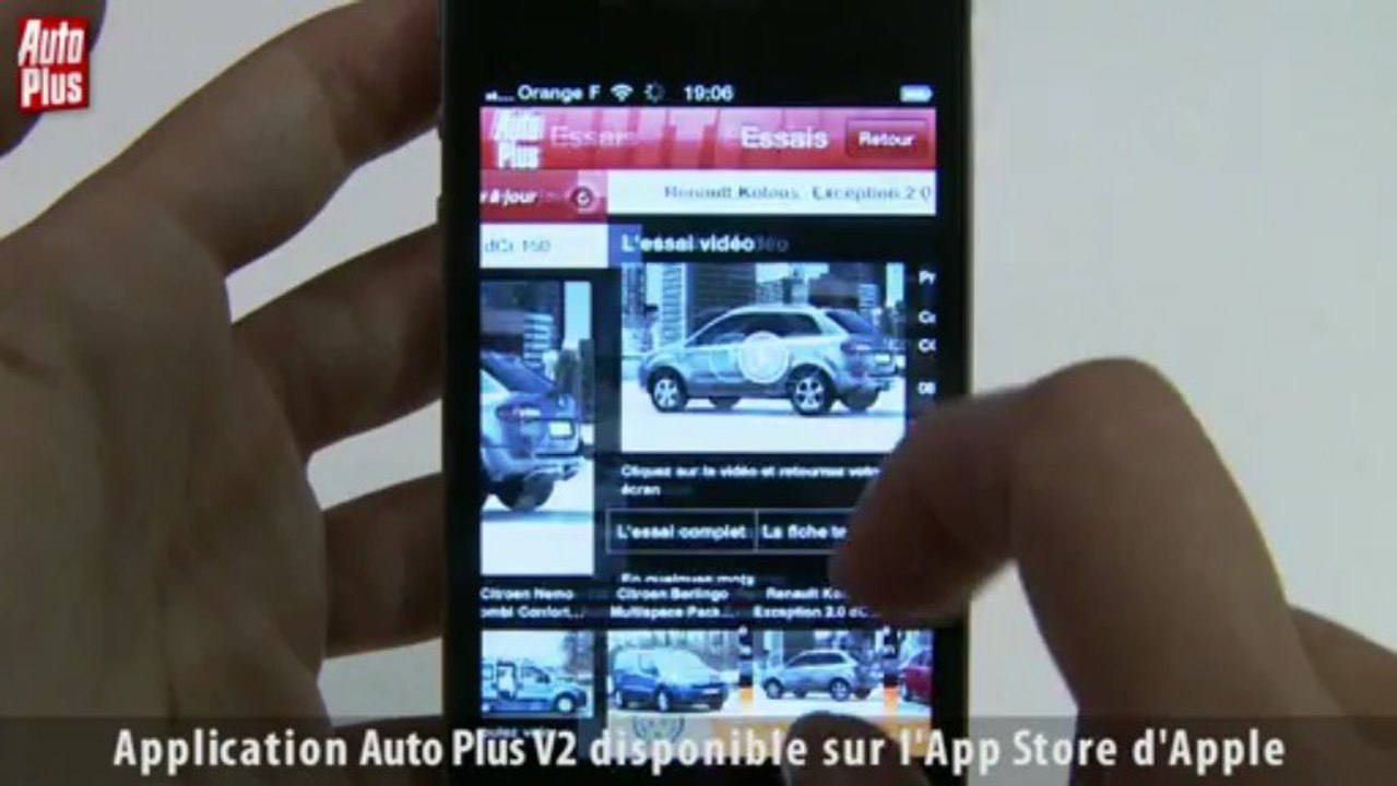 Présentation application iPhone Auto Plus V2