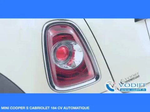 VODIFF : MINI OCCASION ALSACE : MINI COOPER S CABRIOLET 184 CV AUTOMATIQUE