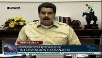 Oposición busca la intervención extranjera: Nicolás Maduro