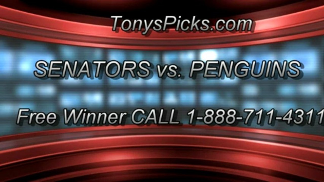 NHL Playoff Pick Game 2 Pittsburgh Penguins versus Ottawa Senators Odds Prediction Preview 5-17-2013