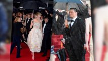 Nicole Kidman et Leonardo DiCaprio sous la pluie au Festival du Film de Cannes