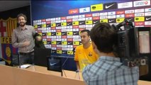 Pedro comments on Neymar coming to Barça as Valdes returns to the training pitch