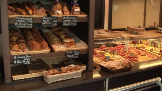 Des croissants faits maison, à la boulangerie de Nantes pains, Beurre et Chocolat