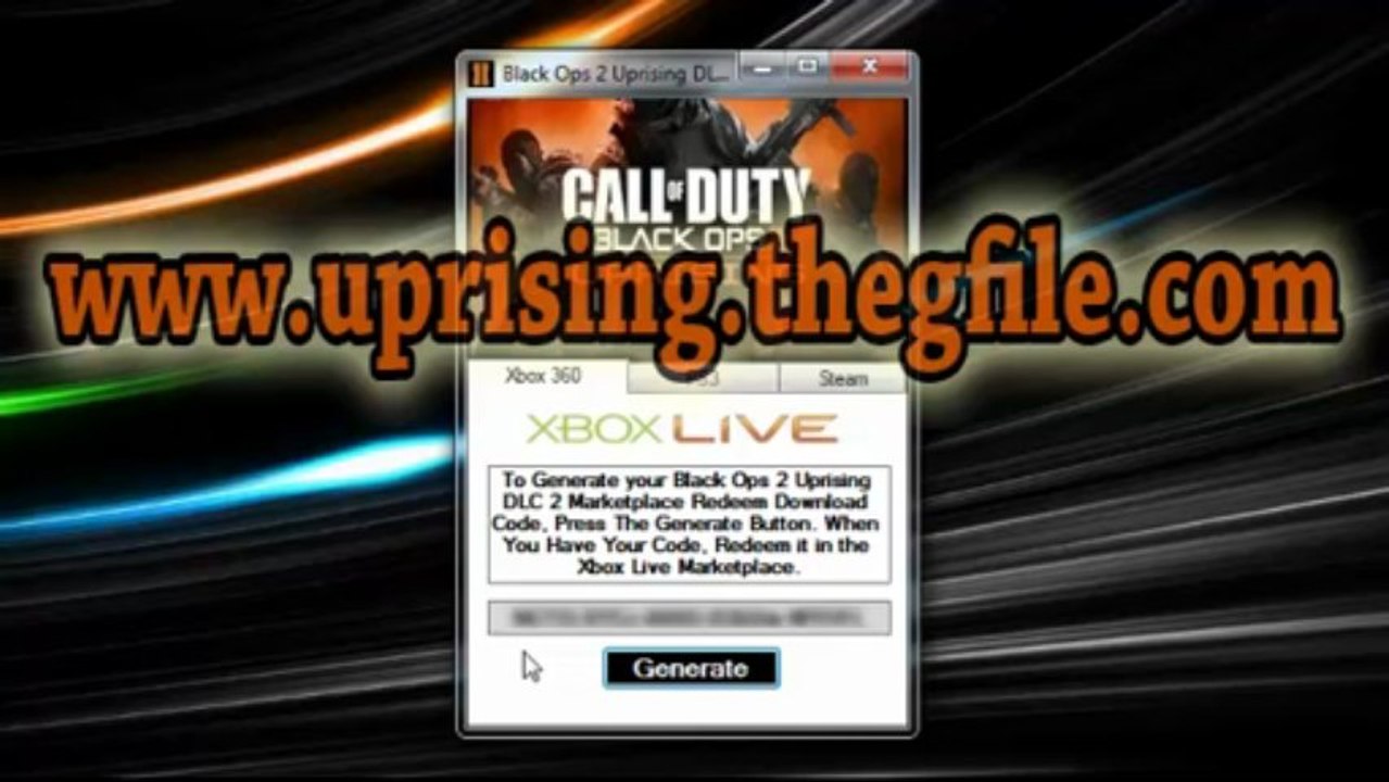 How to Get Call Of Duty Black Ops 2 Uprising Map Pack DLC Game Crack Free on Xbox 360, PS3 and PC