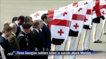 Georgia repatriates bodies of soldiers killed in Afghanistan