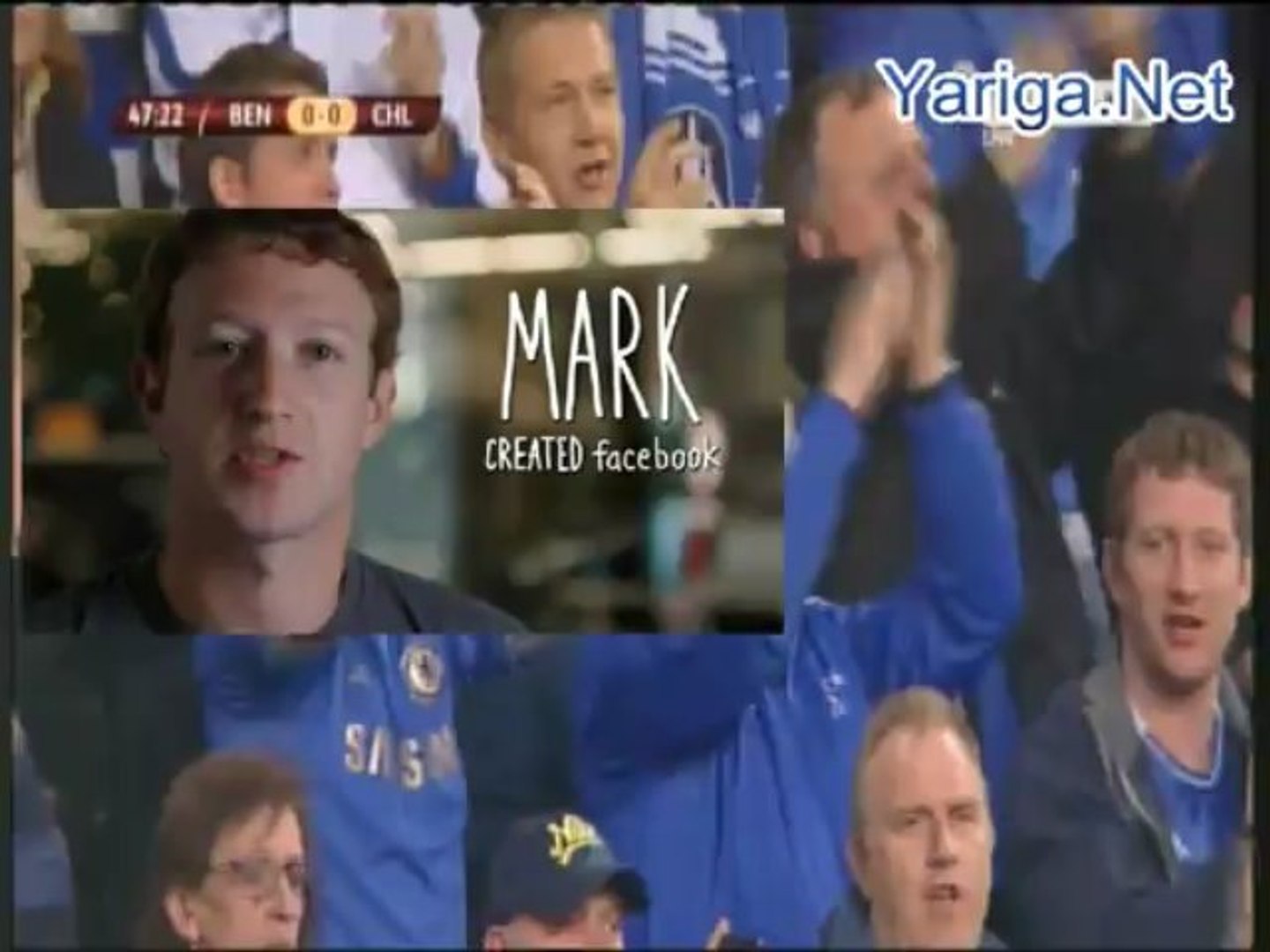 ⁣Mark Zuckerberg in the final Europa league 2013