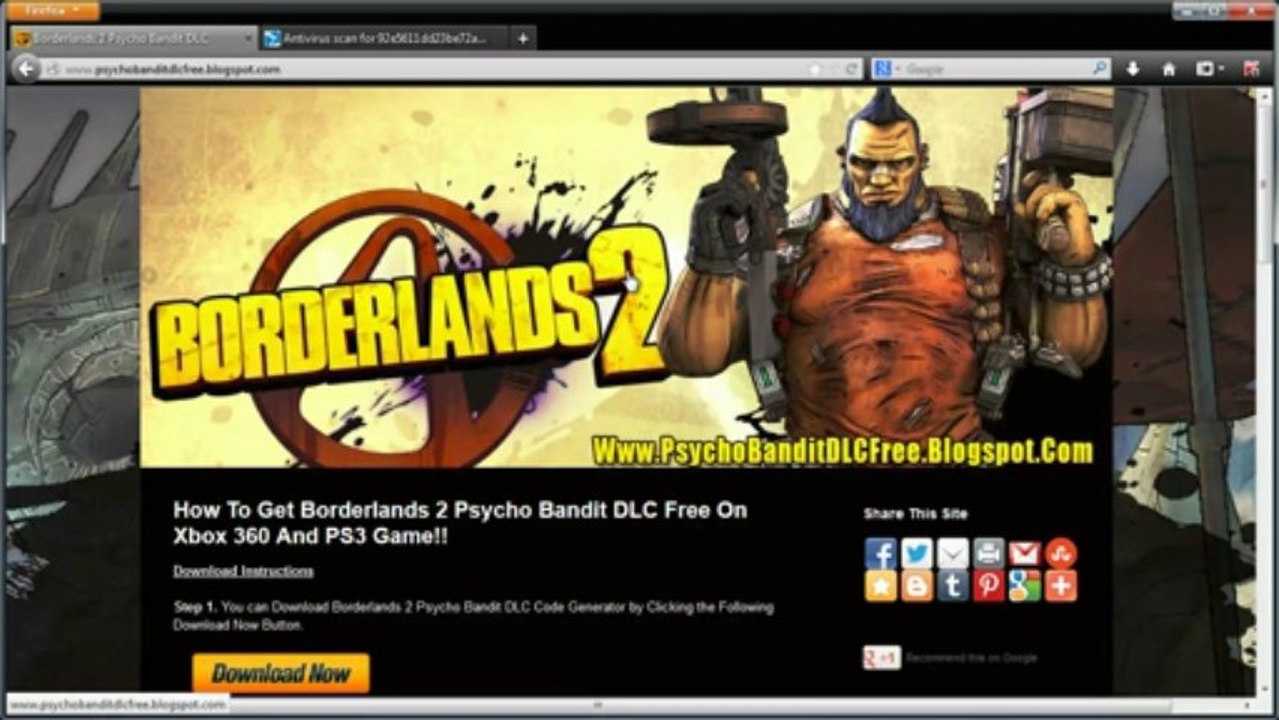 Borderlands 2 Psycho Bandit DLC Free Download