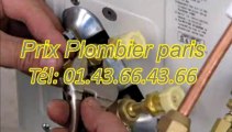 Prix Plombier paris Tél: 01.43.66.43.66