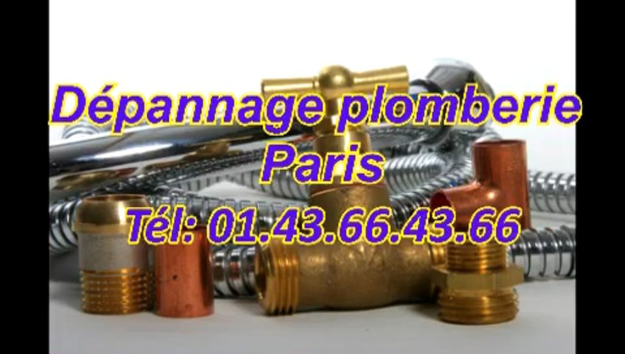 Dépannage plomberie paris Tél: 01.43.66.43.66