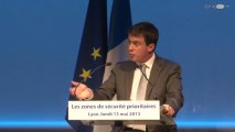 Intervention de Manuel Valls lors du 1er bilan de la mise en oeuvre des zones de sécurité prioritaires