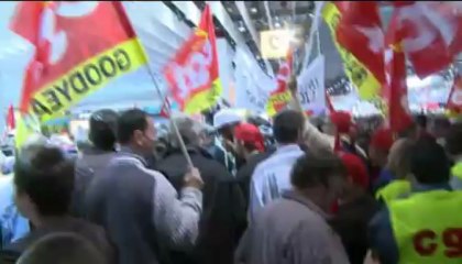 Manifestation CGT au Mondial