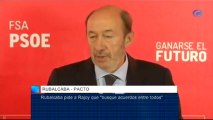 Rubalcaba pide a Rajoy que 