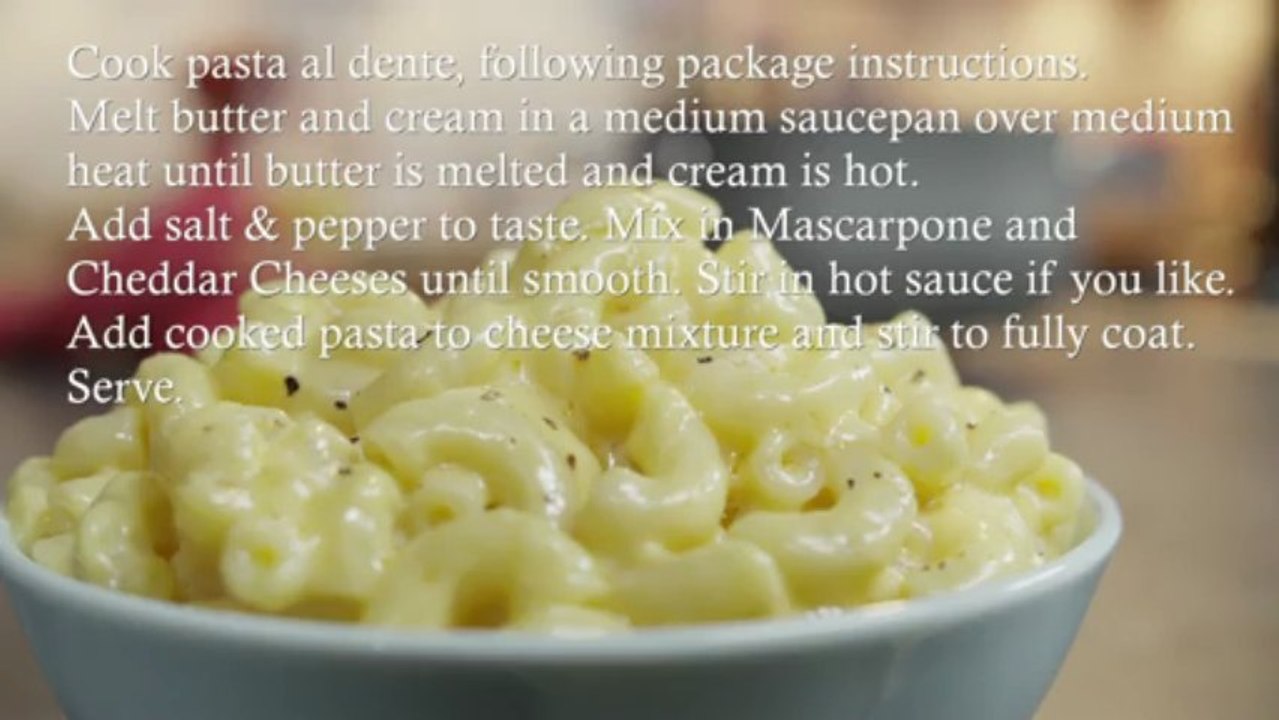 Mascarpone And Cheddar Macaroni And Cheese