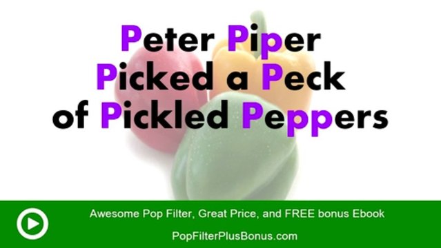 Microphone Pop Filters - What and Why?