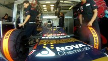 Caméra embarquée sur la Toro Rosso de Jean-Eric Vergne