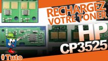 Comment recharger correctement les cartouches de CP3525 Laserjet HP
