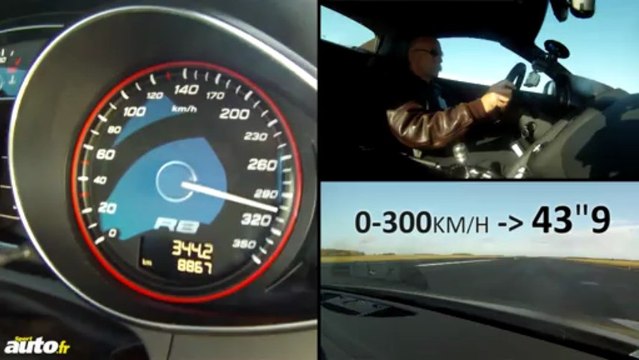 300 km/h en Audi R8 V10 Spyder avec Yves Bey-Rozet