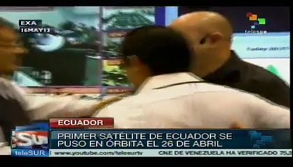 Satélite ecuatoriano muestra imágenes de Venezuela en su primera señal