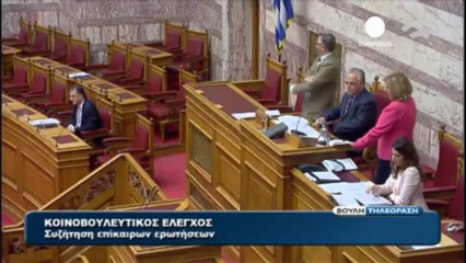 Tensioni nel parlamento greco