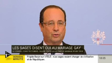 Hollande prône le "temps du respect de la loi de la République"