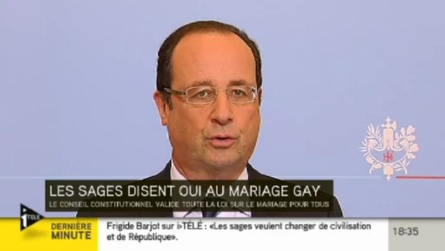 Hollande prône le temps du respect de la loi de la République