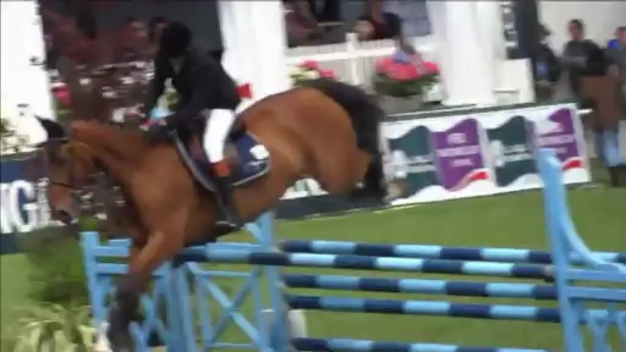 Guillaume Canet en compétition au jumping de La Baule