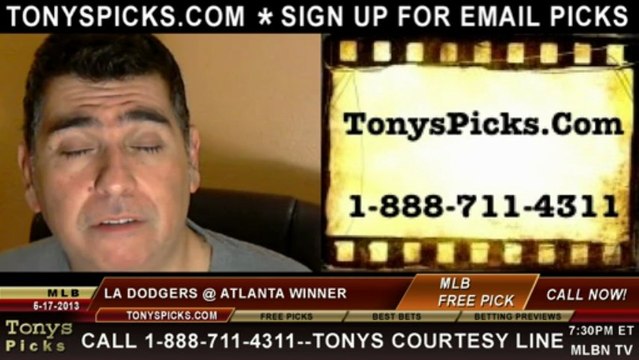 Atlanta Braves versus LA Dodgers Pick Prediction MLB Odds Preview 5-17-2013
