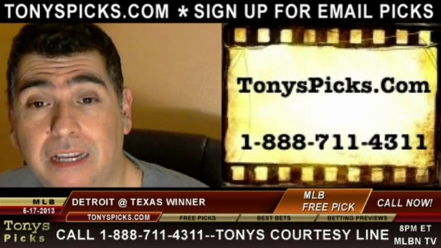 Texas Rangers versus Detroit Tigers Pick Prediction MLB Odds Preview 5-17-2013