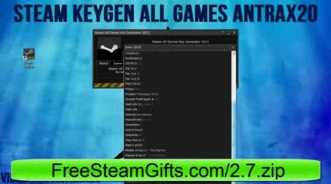 STEAM KEY GENERATOR 2013 ALL GAMES 2013 µ Générateur de clé Télécharger gratuitement