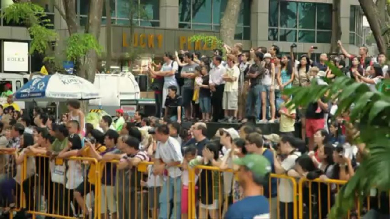 Red Bull en démonstration à Singapour