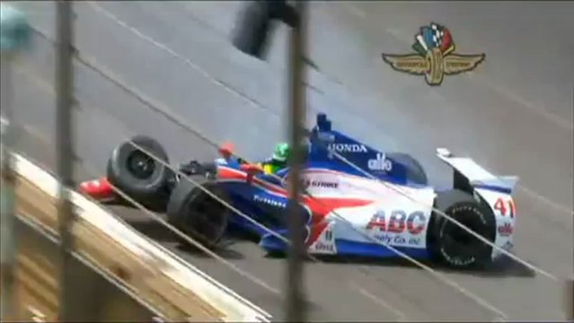 Indycar Indy 500 2013 Practise Conor Daly Huge CRASH