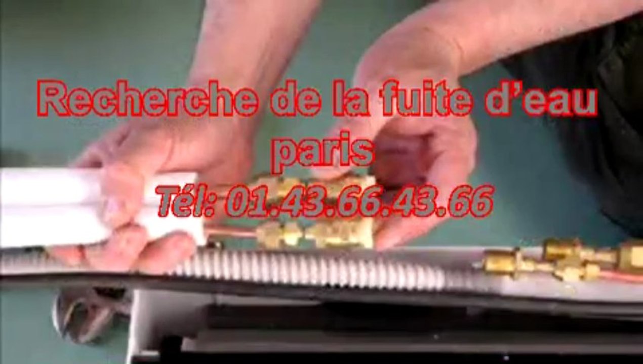 Recherche de la fuite d’eau paris Tél: 01.43.66.43.66