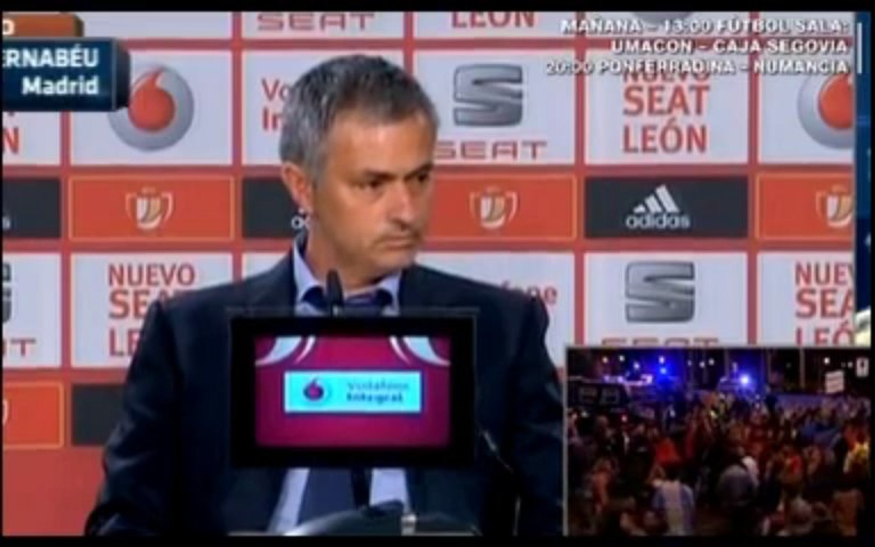 Rueda de prensa de Mourinho